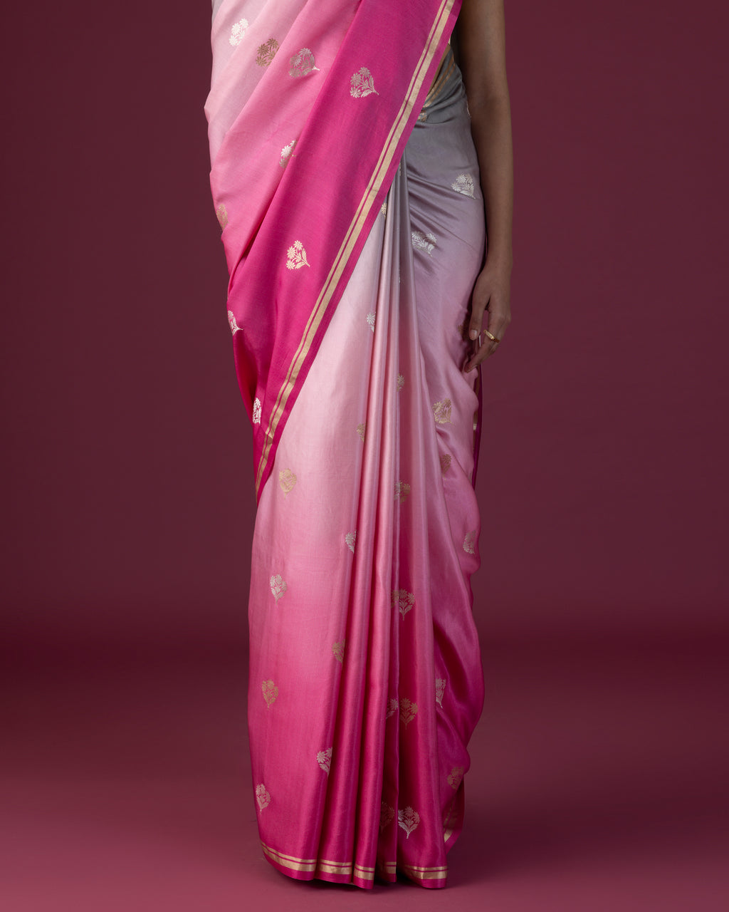 Blush Cascade Satin Gradient
