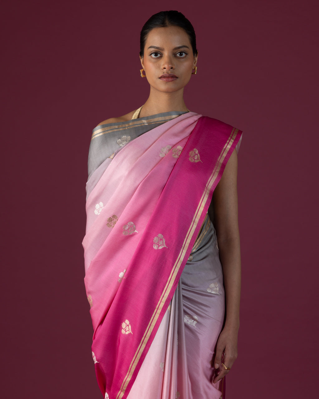 Blush Cascade Satin Gradient