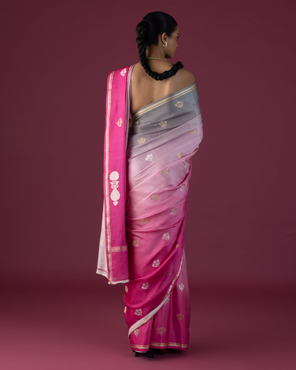Blush Cascade Satin Gradient
