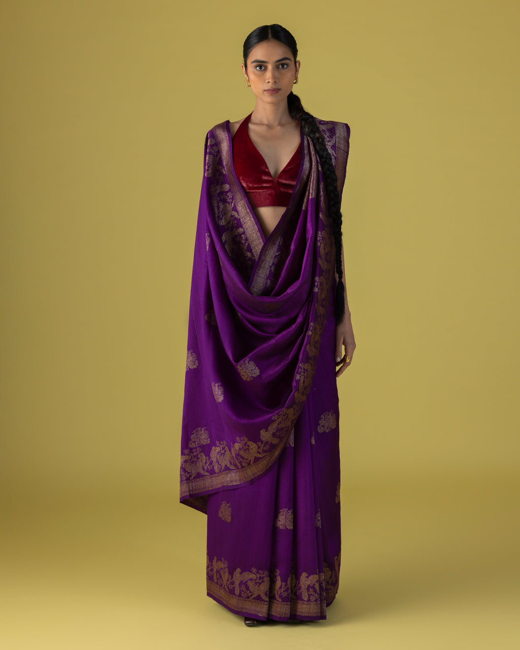 The Amethyst Virasat Drape