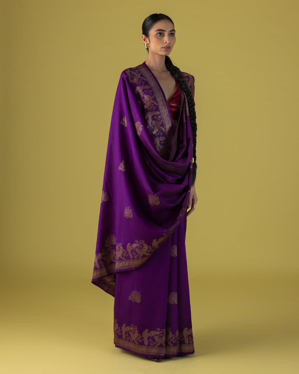 The Amethyst Virasat Drape