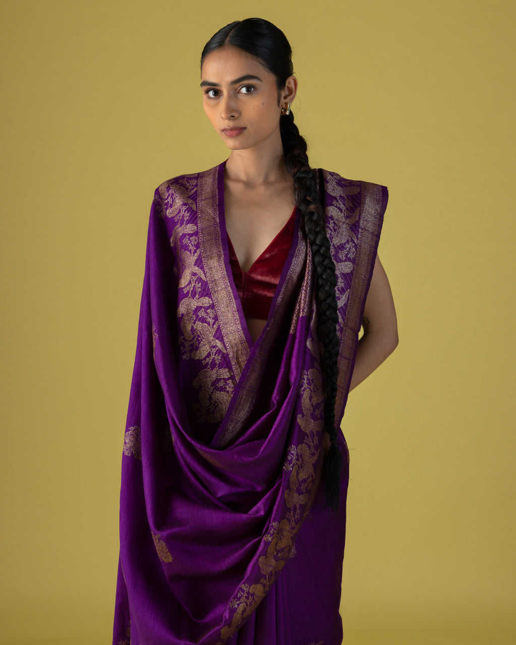 The Amethyst Virasat Drape