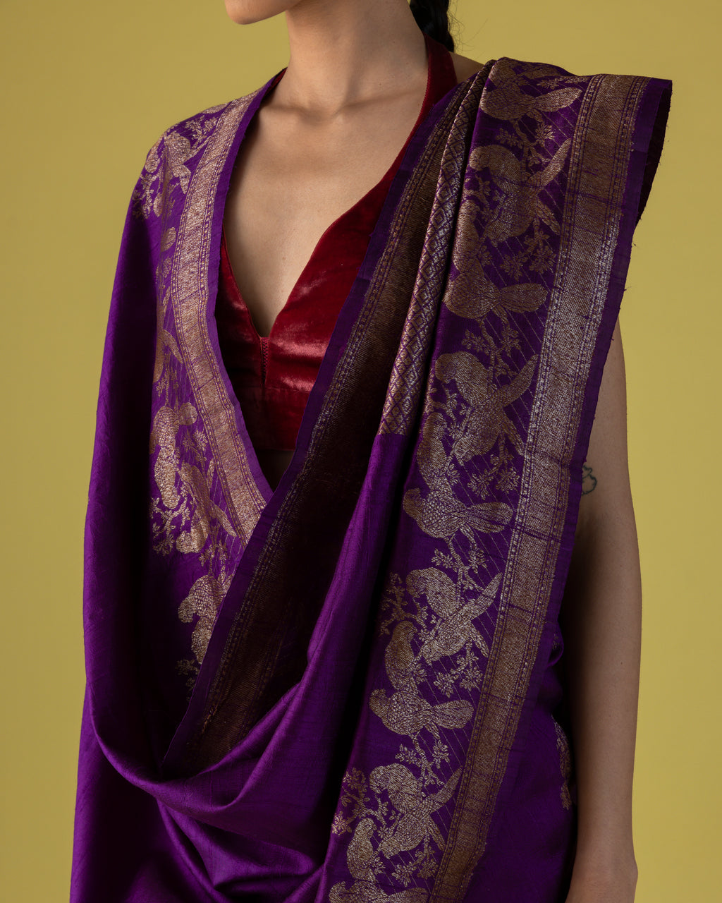 The Amethyst Virasat Drape