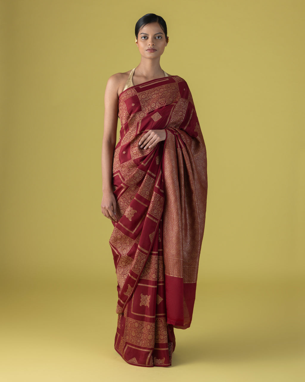 Crimson Fluid Crepe