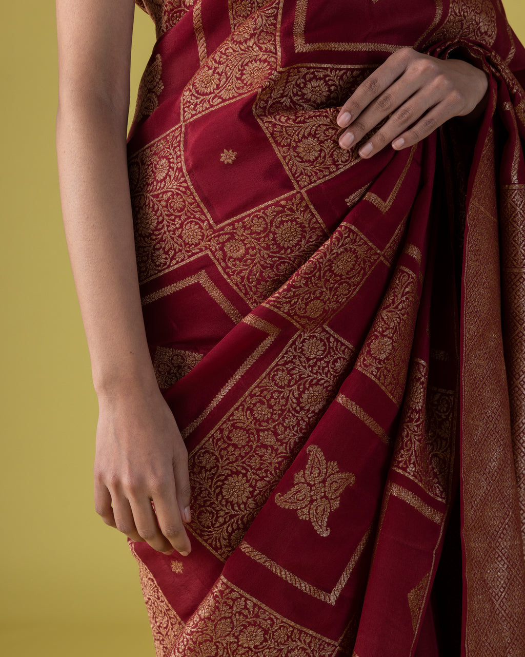 Crimson Fluid Crepe