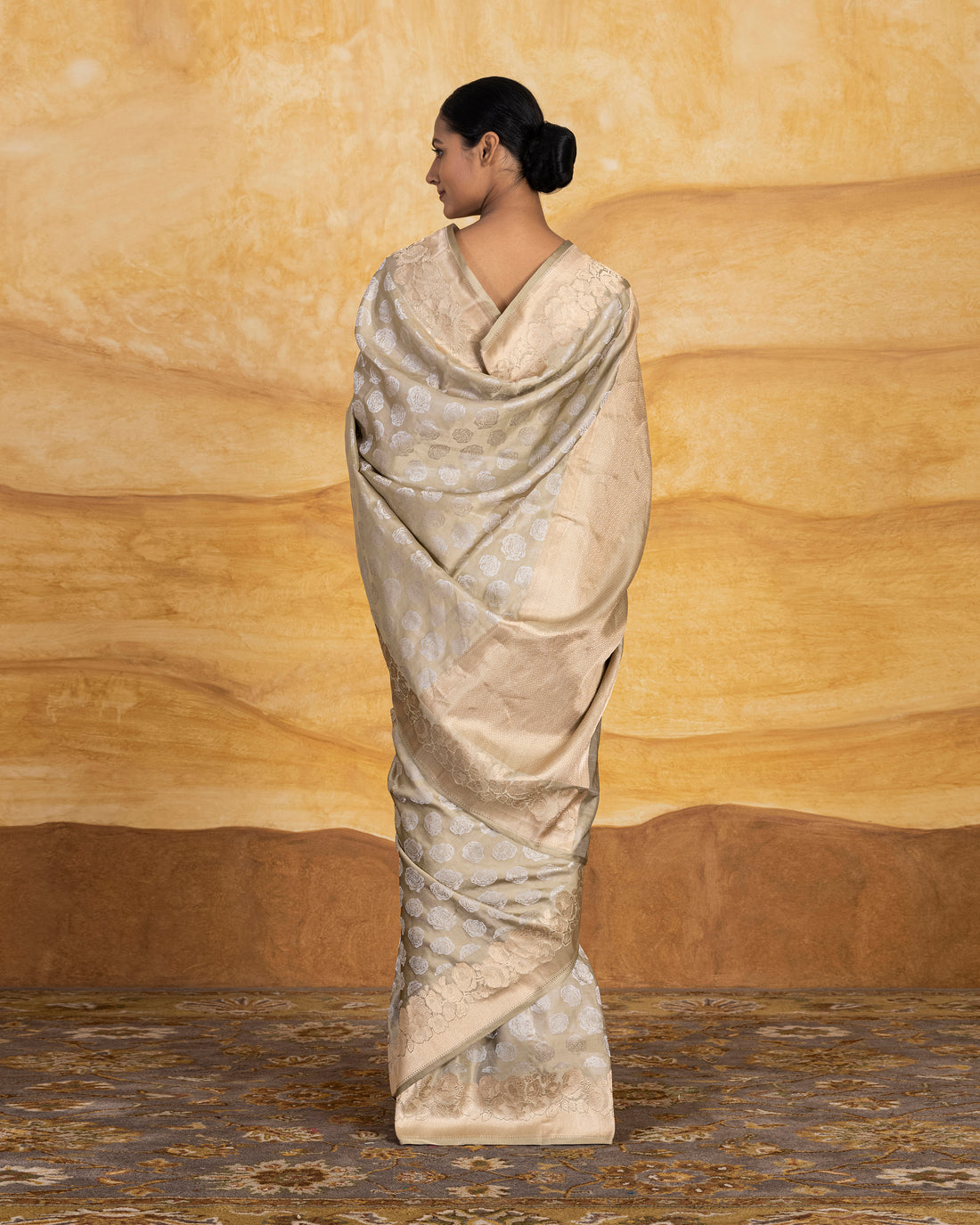 Lavani Buti Handwoven Saree Satin