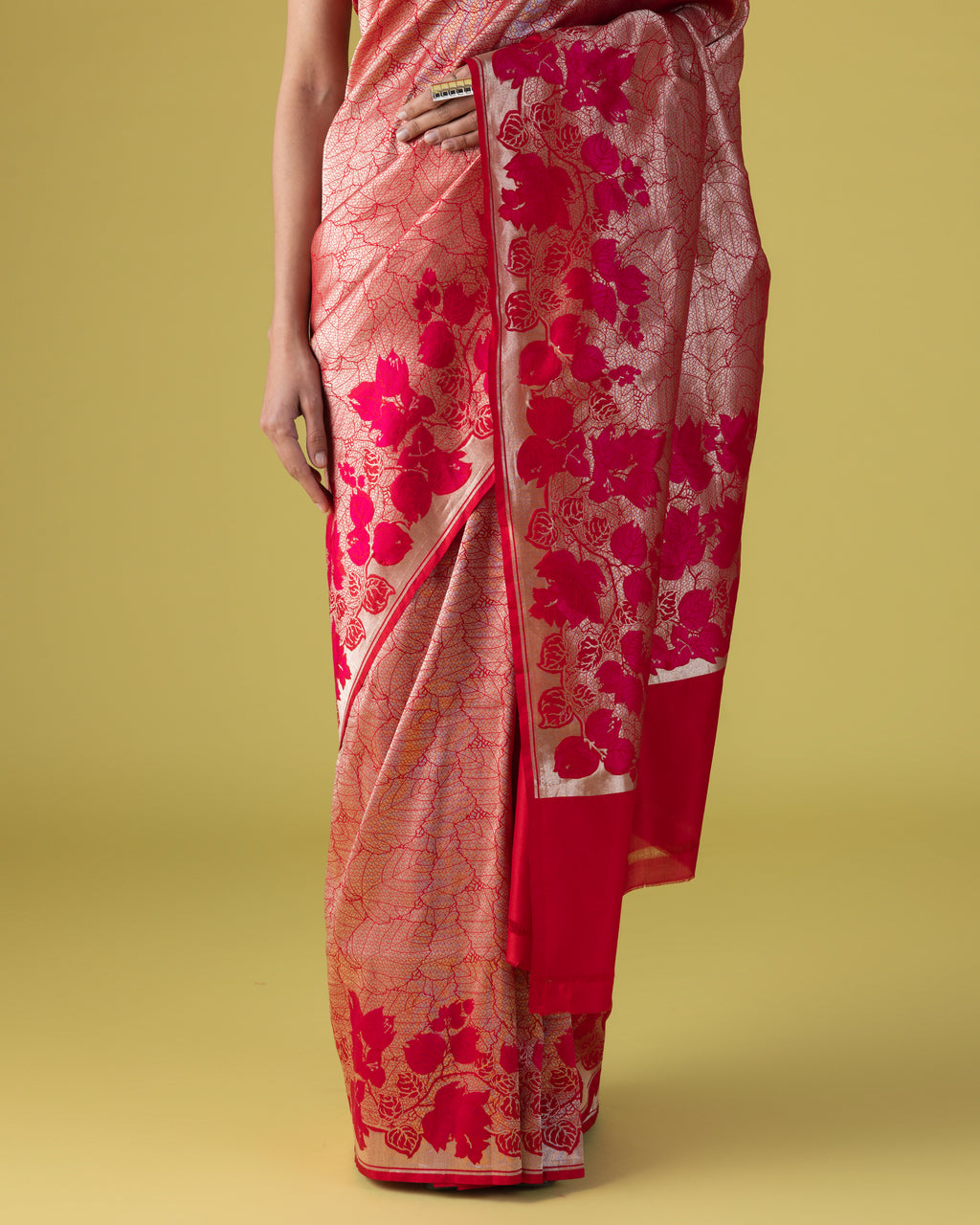 Structured Floral Grid Brocade