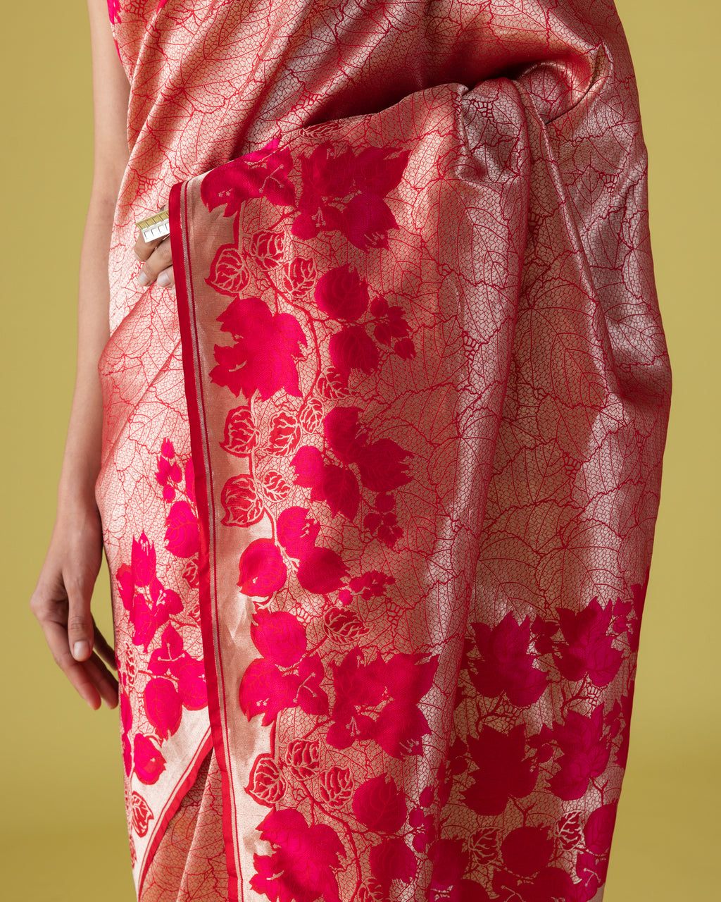 Structured Floral Grid Brocade