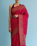 Red Raw Silk Saree