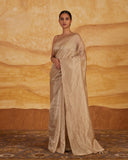 Stripe Weave Saree Chanderi