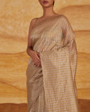 Stripe Weave Saree Chanderi