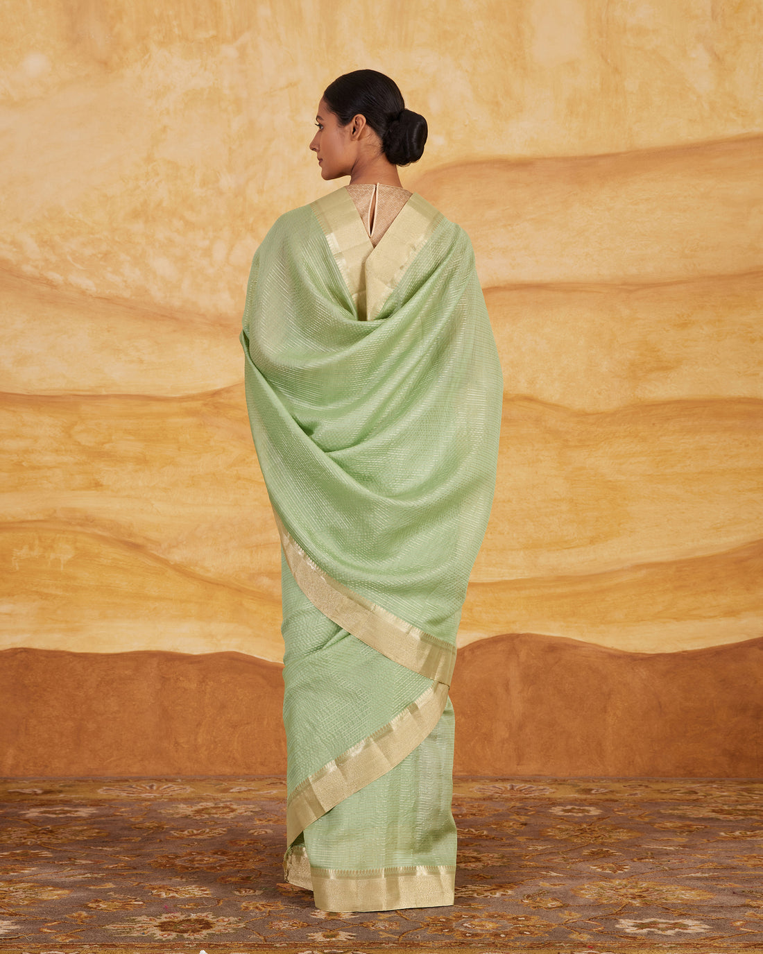 Stripe Weave Saree  Chanderi