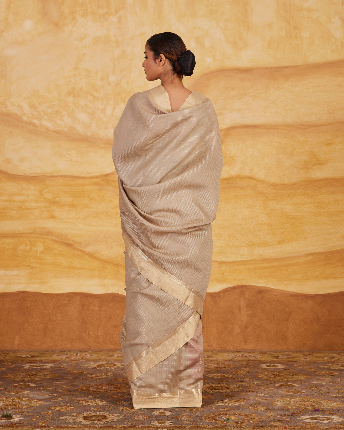 Stripe Weave Saree  Chanderi