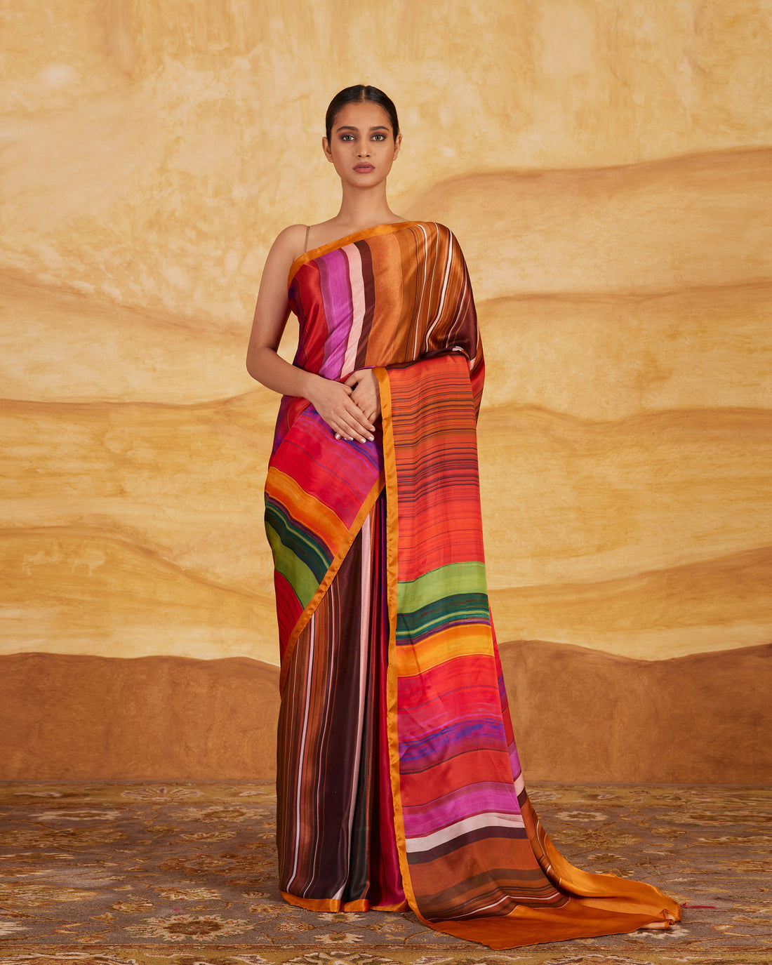 Upala Printing Saree  Satin