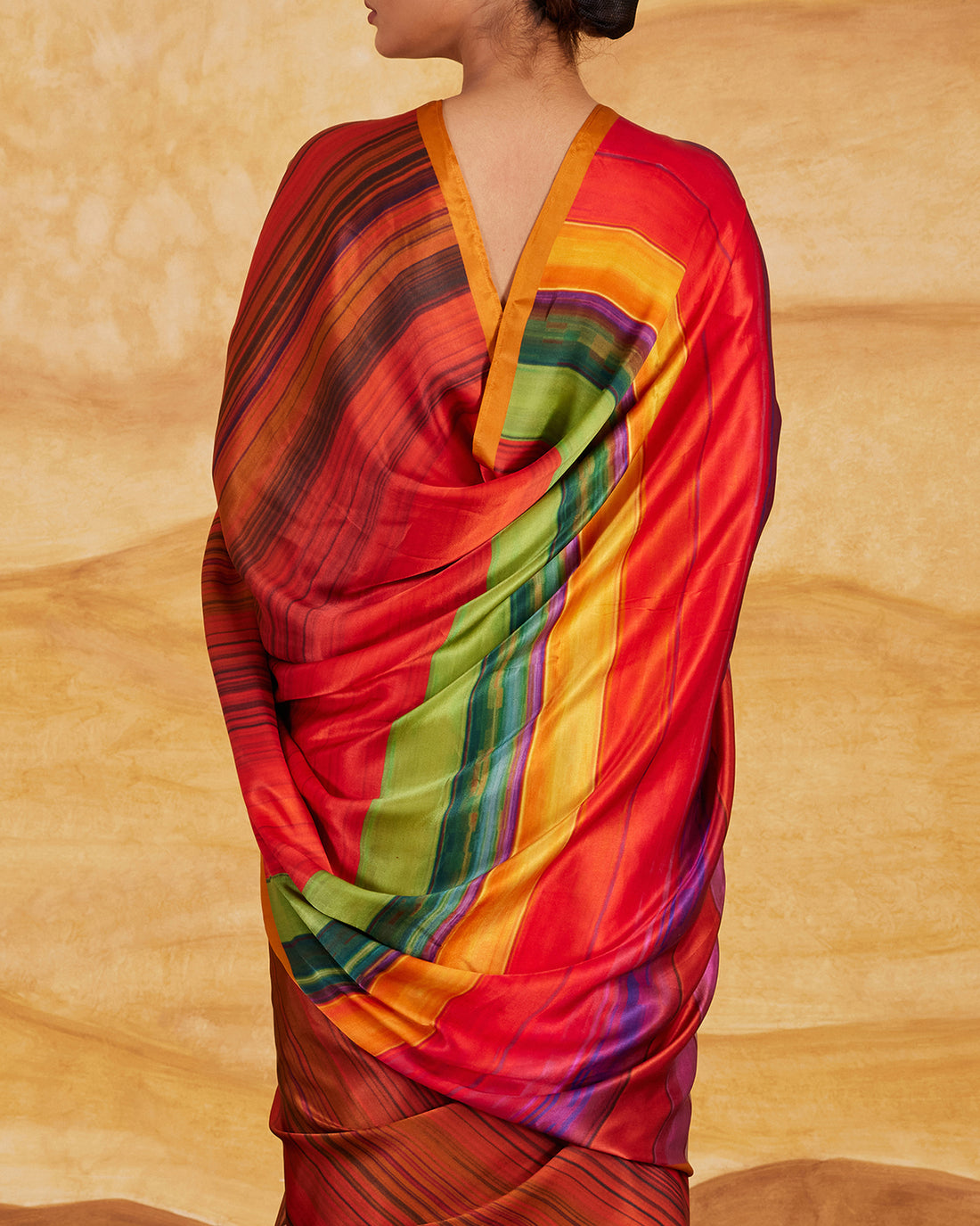 Upala Printing Saree  Satin