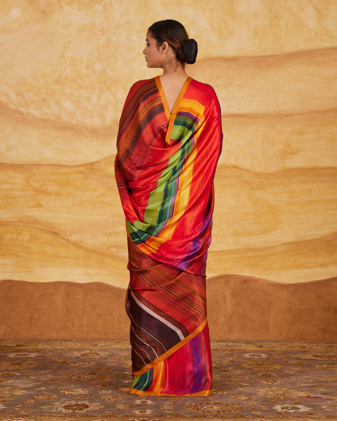 Upala Printing Saree  Satin