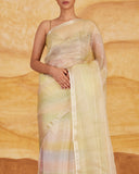 Stripe Weave Saree Kora