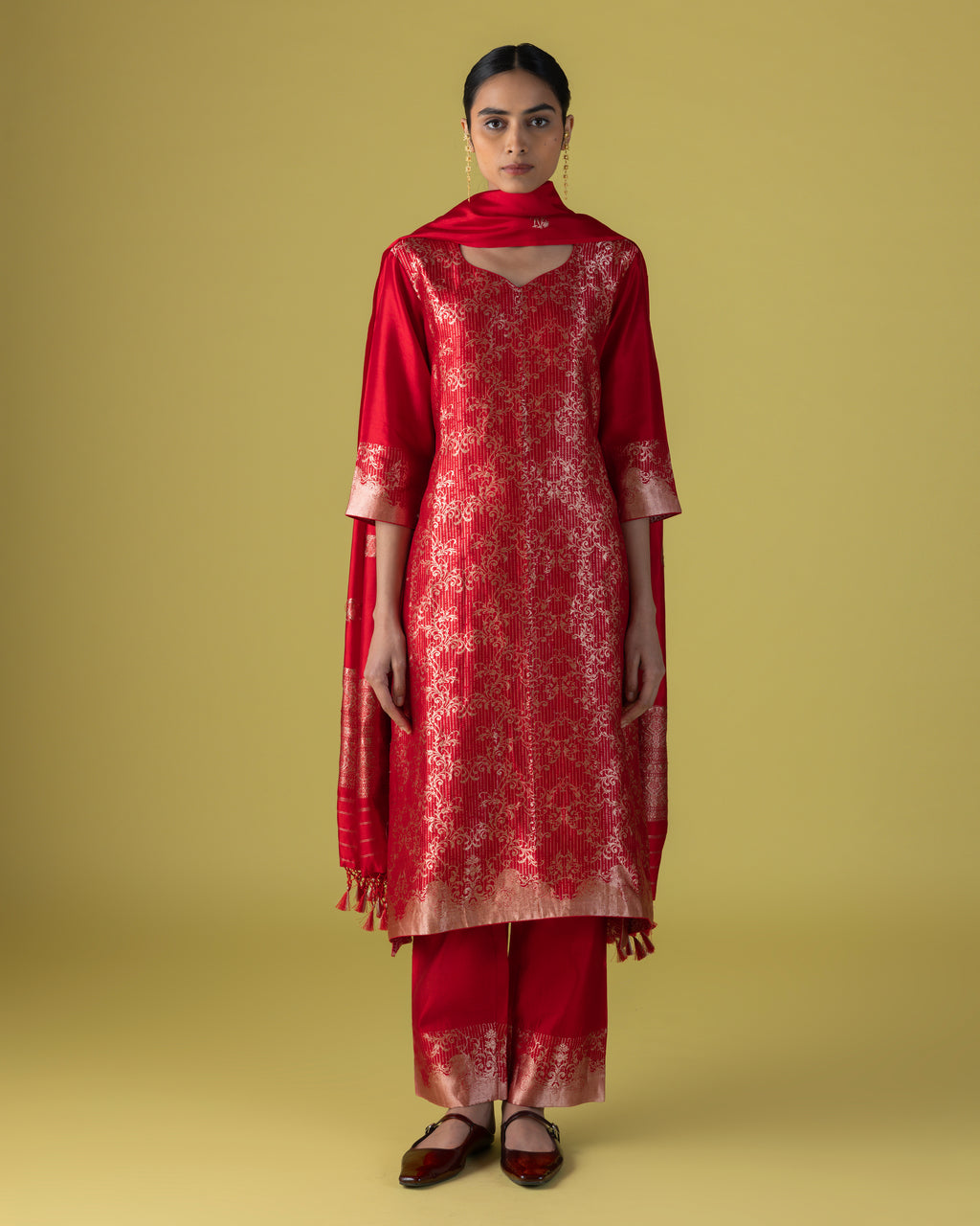 Red Silk Set