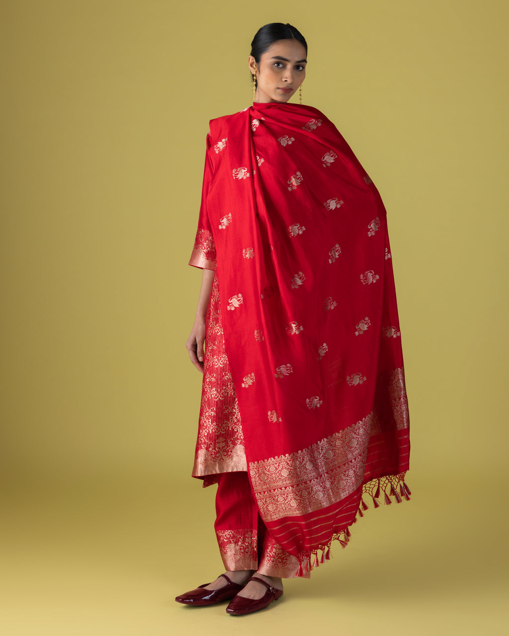 Red Silk Set