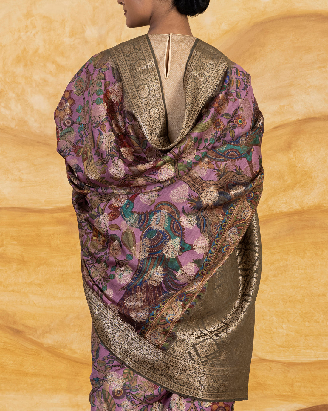 Lavani Buti Digital Printed Saree  Chiniya