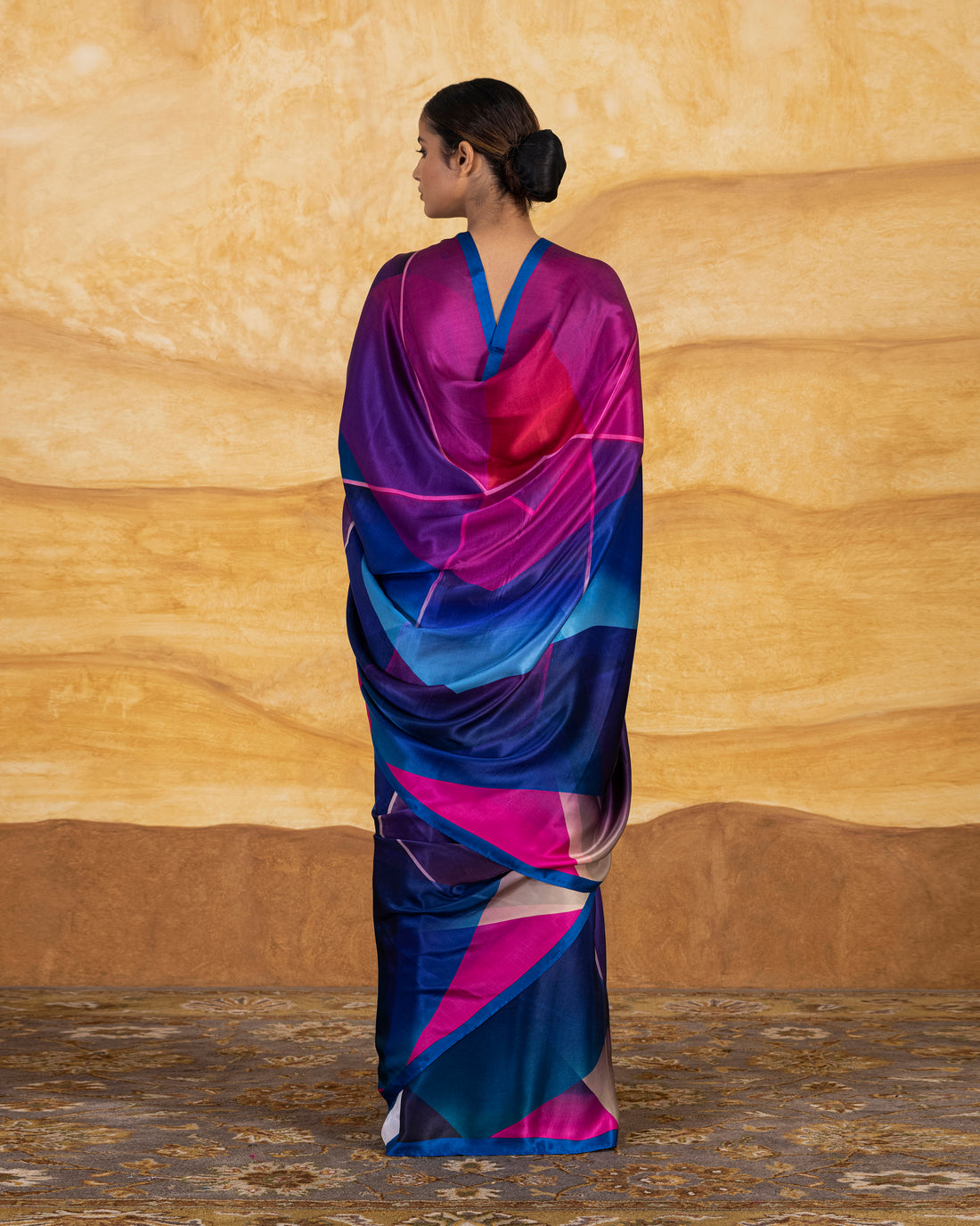 Upala Printed Saree Satin
