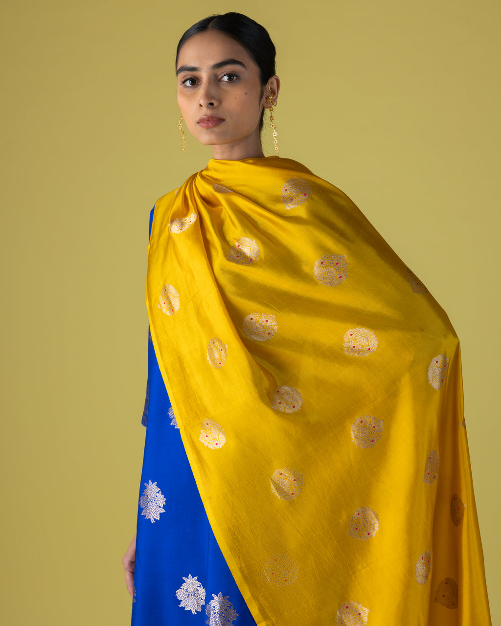 Electric Blue Silk Set