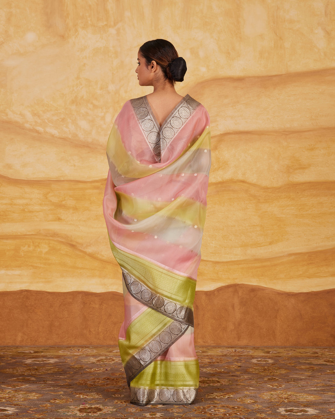 Multi Rangkat Saree Kora