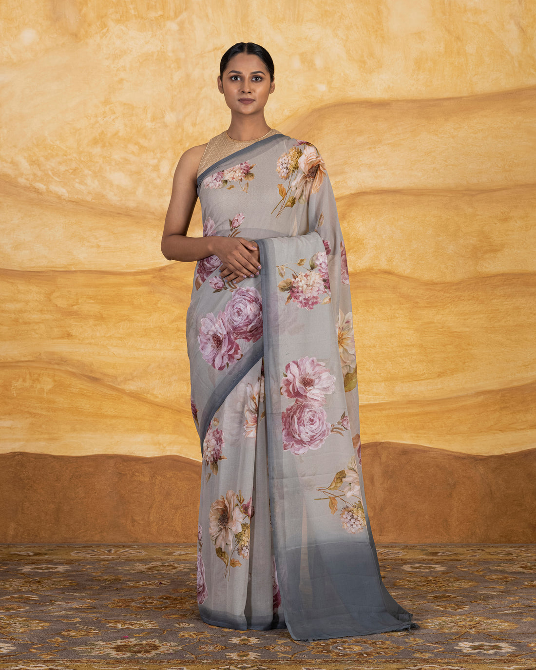 Upala Printed Saree Chiffon