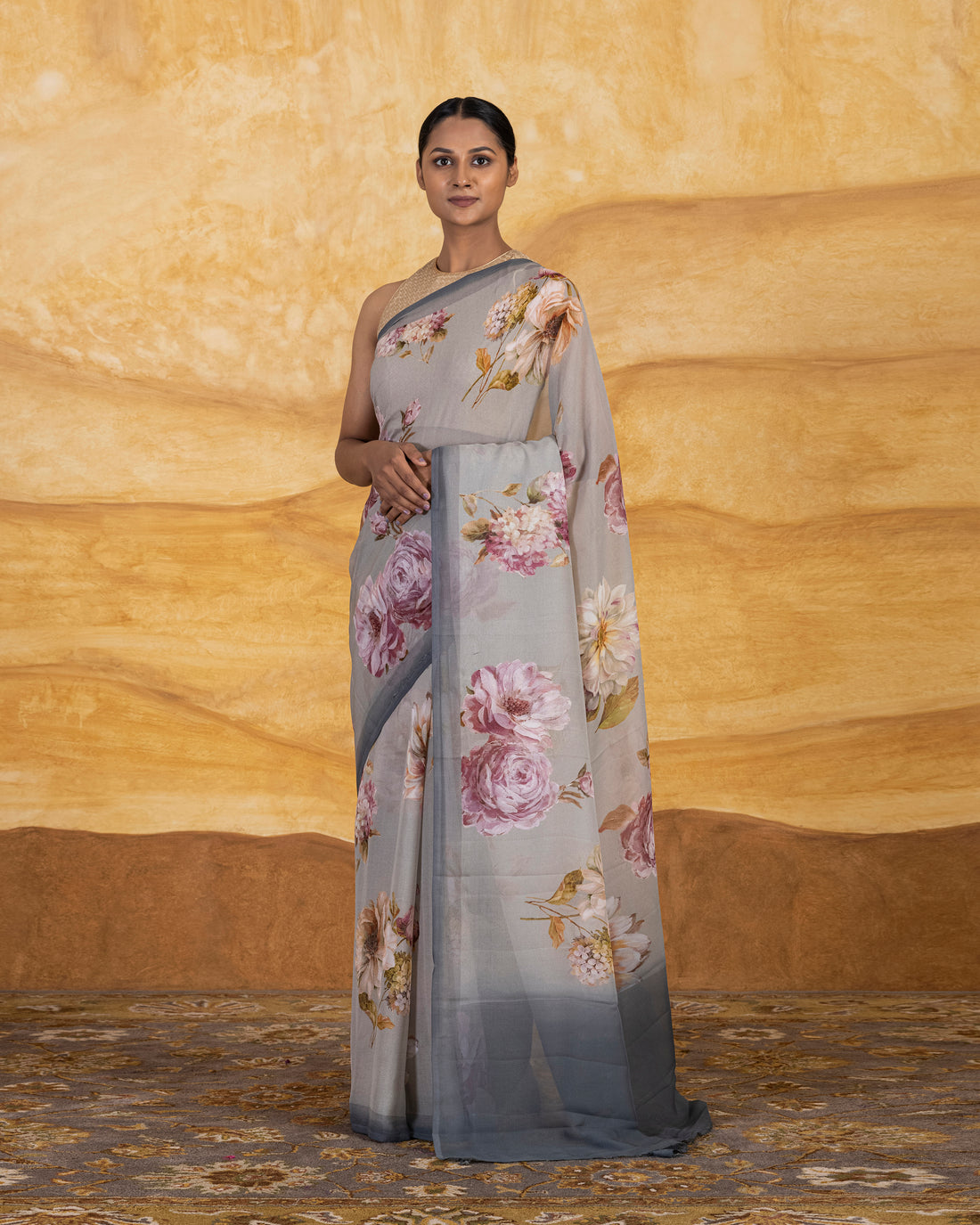 Upala Printed Saree Chiffon