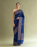 Berry Raw Silk Saree