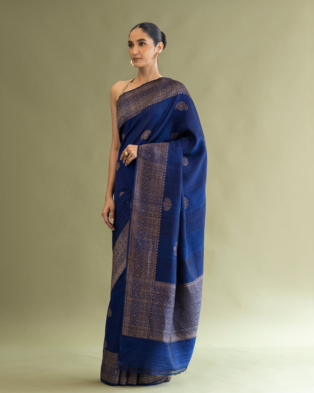 Berry Raw Silk Saree