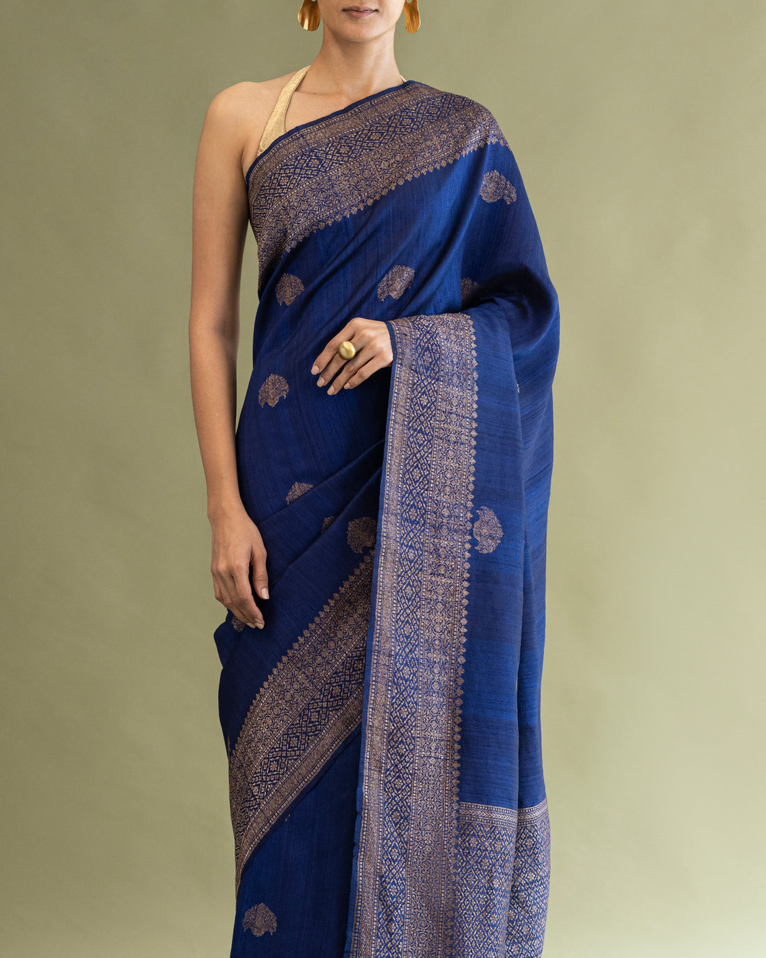 Berry Raw Silk Saree