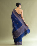 Berry Raw Silk Saree