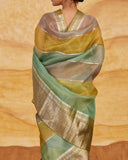 Multi Rangkat Saree Kora