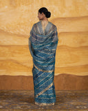 Stripe Handwoven Saree Kora