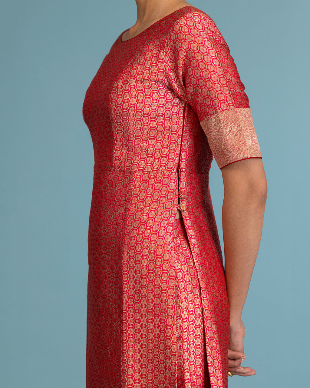 Red Brocade Sharara