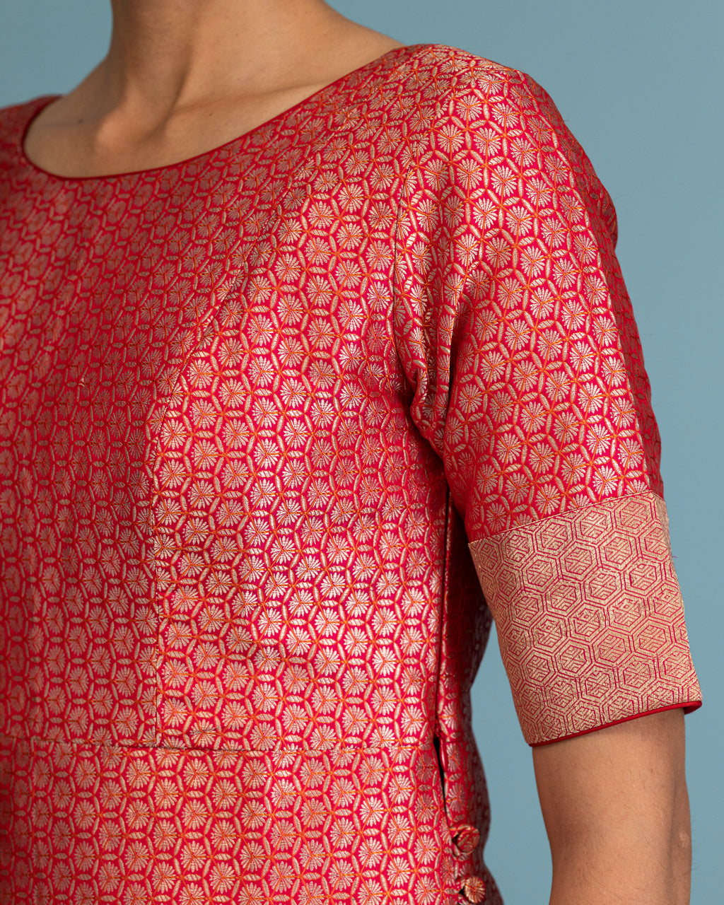 Red Brocade Sharara