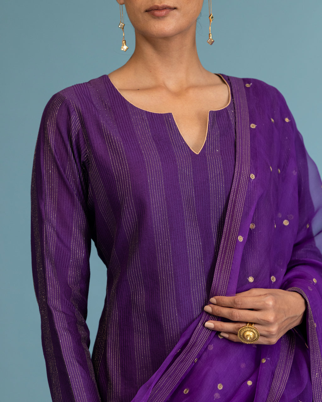 Plum Silk Sharara