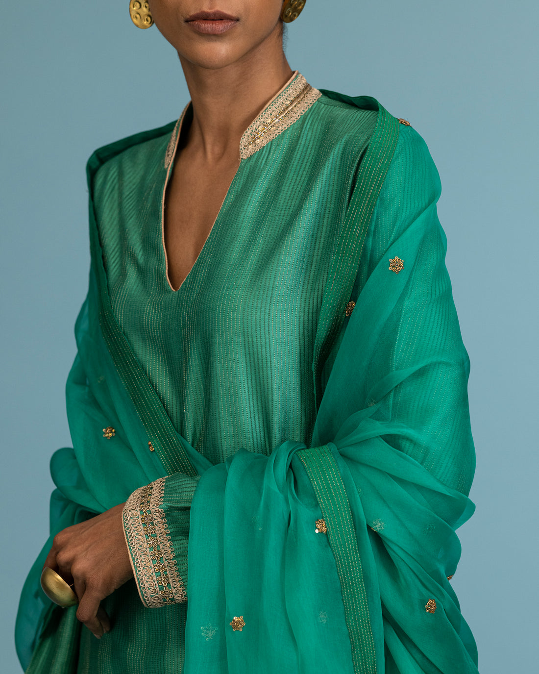 Sapphire Silk Sharara