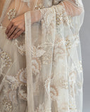 Hand Embroiderd Saree Pure Net
