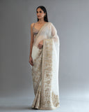 Hand Embroidered Saree Pure Kora