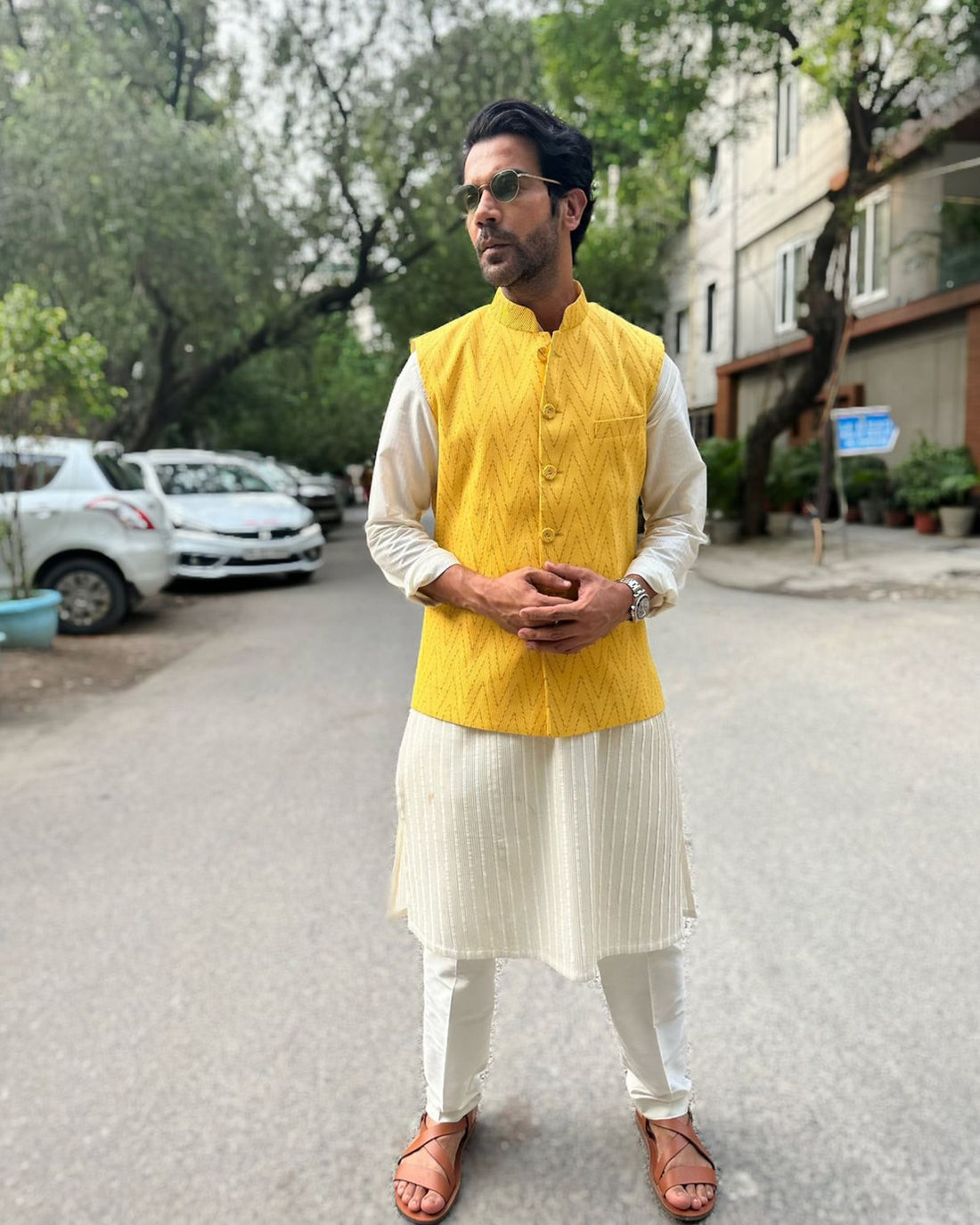 Quilted Bandhgala Jacket