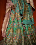 Lehenga Featuring Botanical Motifs