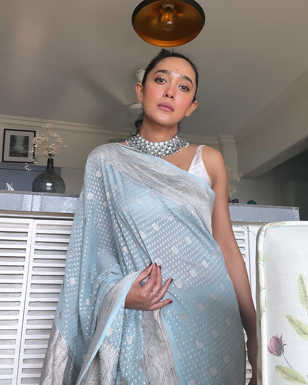 Lavani Buti saree Georgette