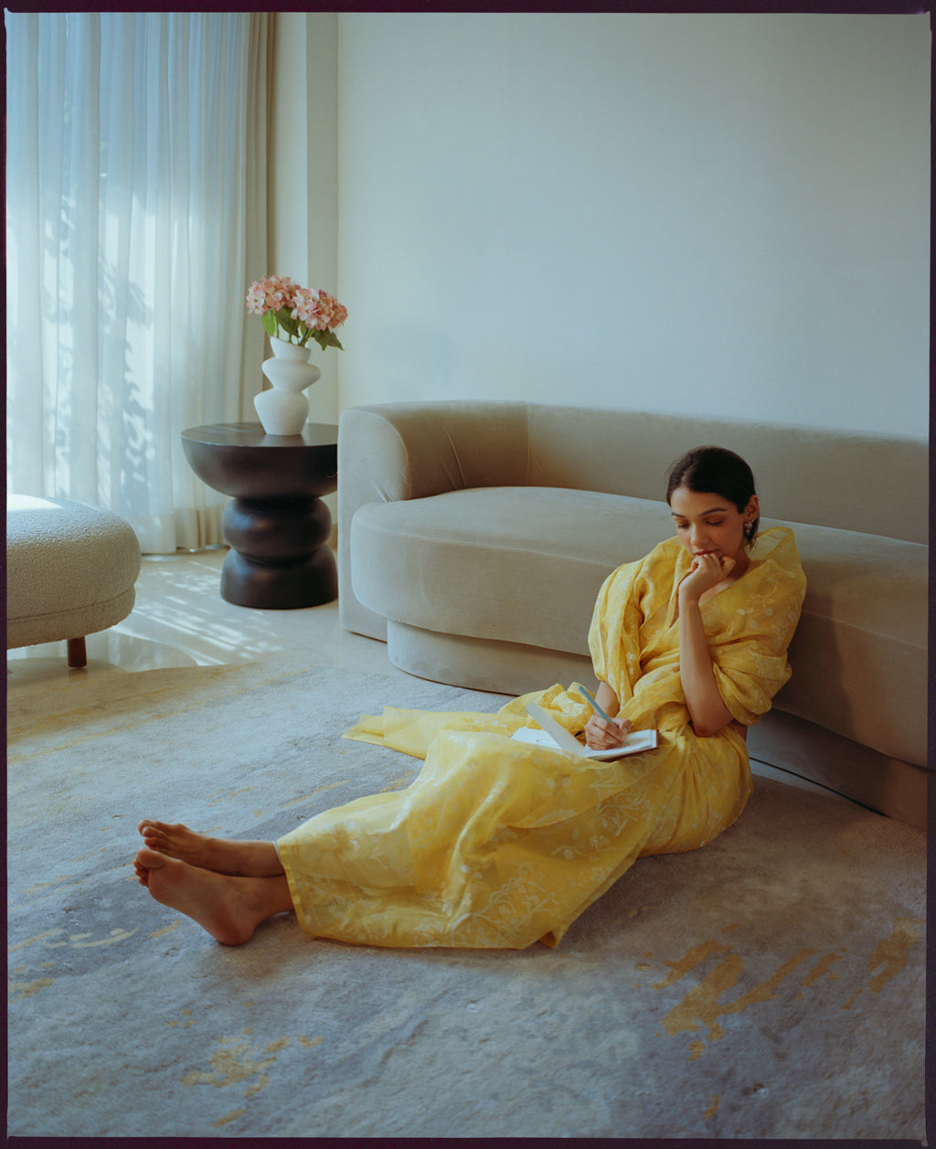 Canary Real Zari Cotton Saree