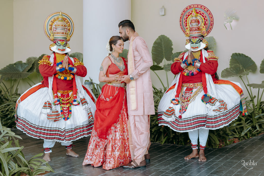 Scarlet Banarasi Lehenga In Silk