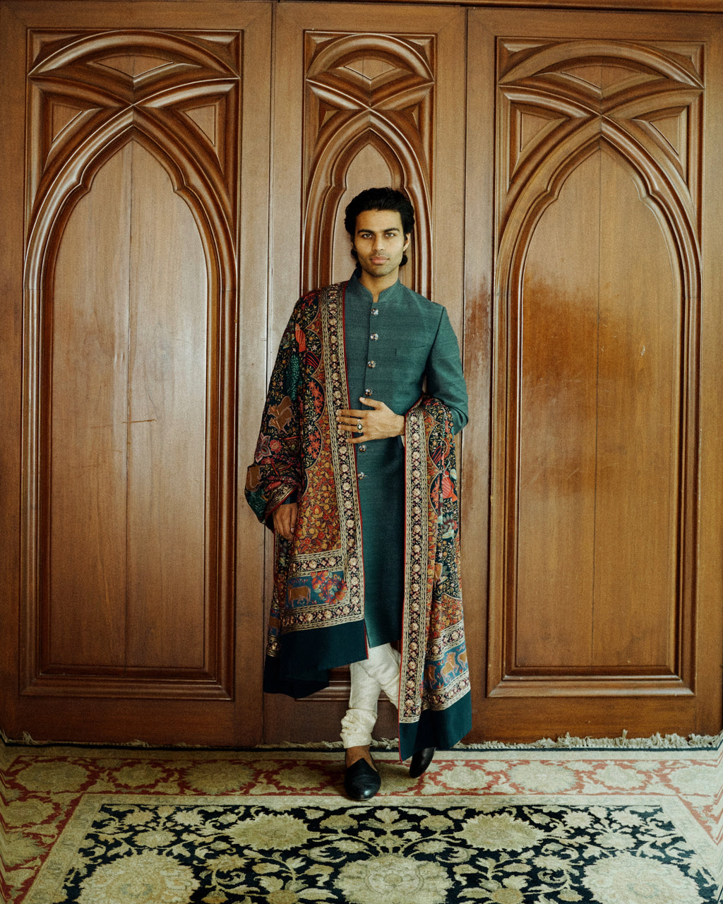 The Regent Raw Silk Sherwani