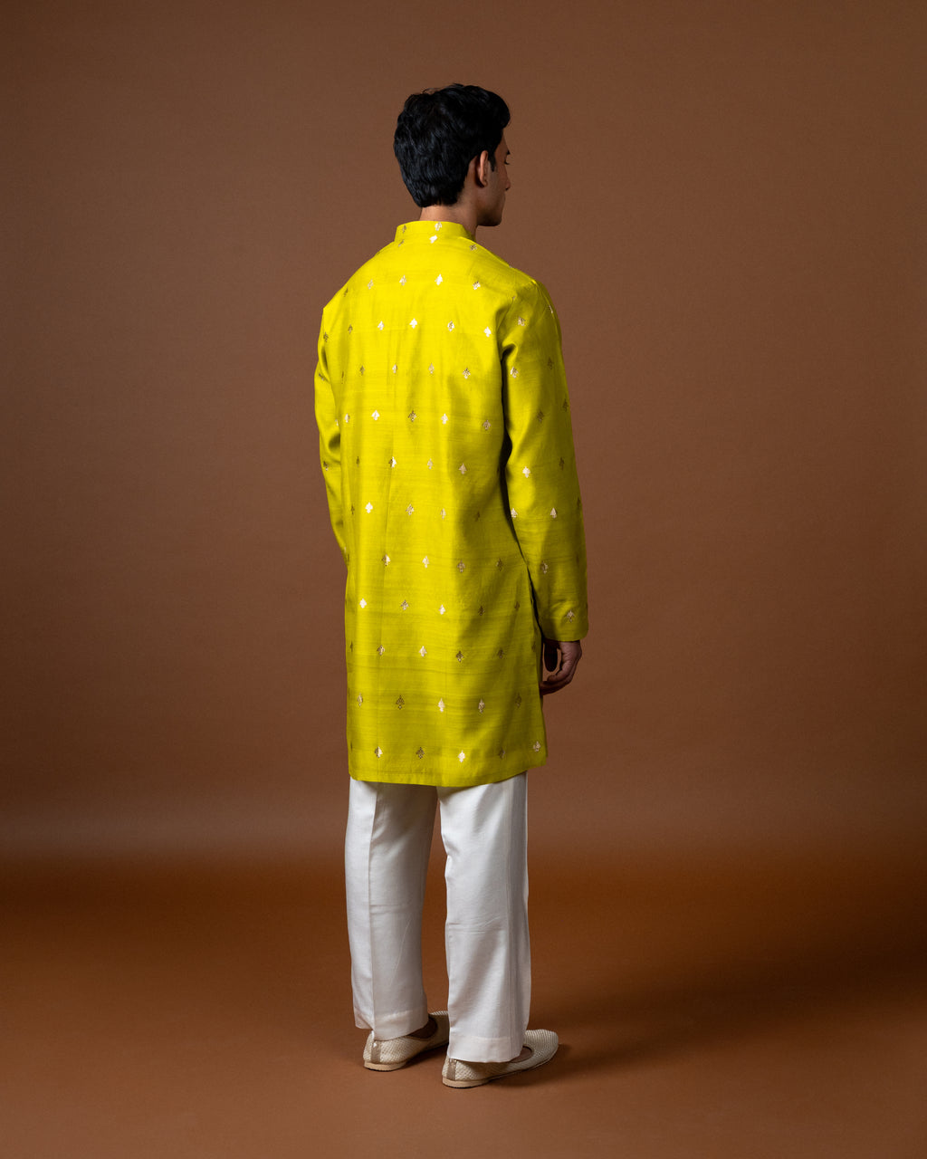 Mellow Marigold Silk Kurta Set