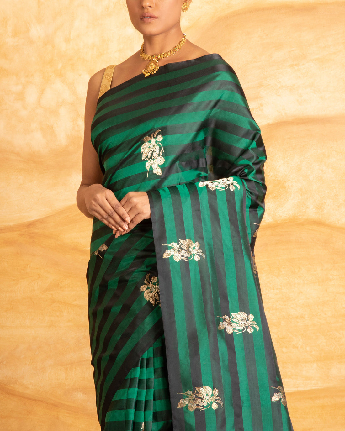 Lavani Buti Saree Satin