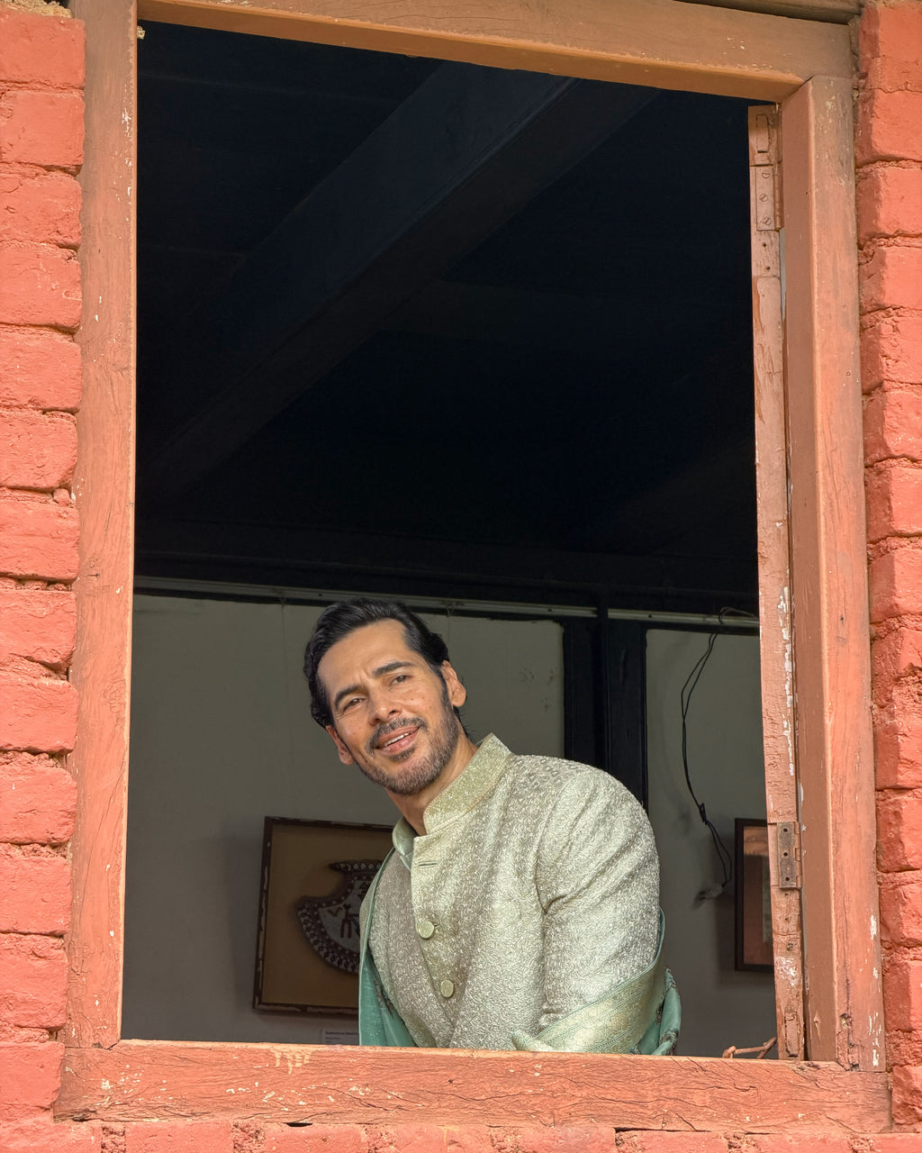 The Noor-e-Beige Sherwani